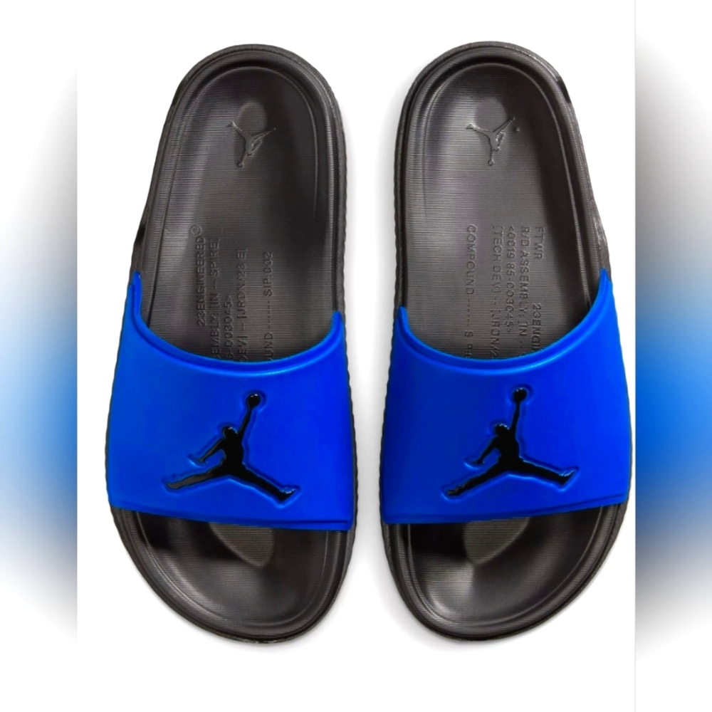 Air Jordan Jumpman Blue and Black Slide Sandals MENS New (2025)